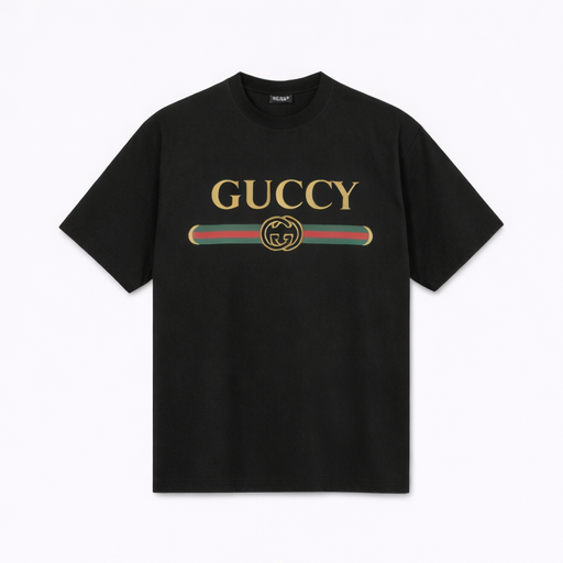 GUCCY 3er-T-Shirt Set mit Iconic Logo – Schwarz / Rot / Weiß